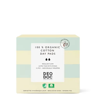 DeoDoc Organic Cotton Day Pads 12 pcs - undefined undefined