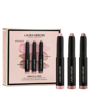 Laura Mercier - Crème de la Crème Mini Caviar Stick Eyeshadow Trio - Ed Rose Meringue, Strapless, Wild Rose - 1g x3 - undefined undefined