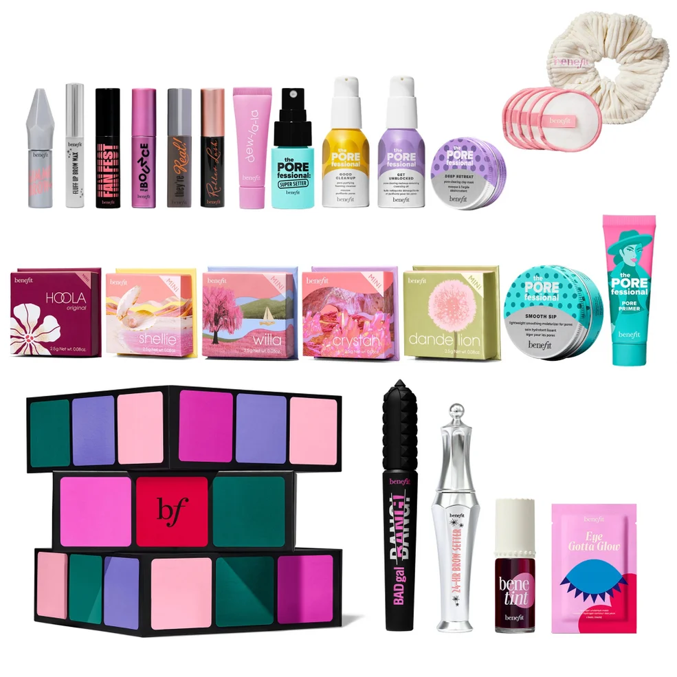 benefit Glam Cube 24 day Christmas Beauty Advent Calendar Image 1
