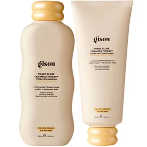 Gisou Honey Gloss Ceramide Cleanse Shampoo + Conditioner - undefined undefined