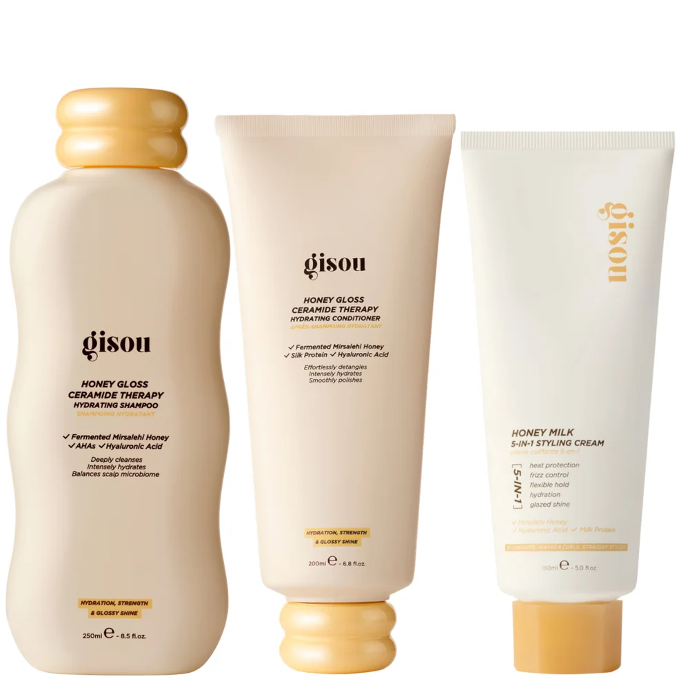 Gisou Glow Dry Trio Cult Beauty - Main Image