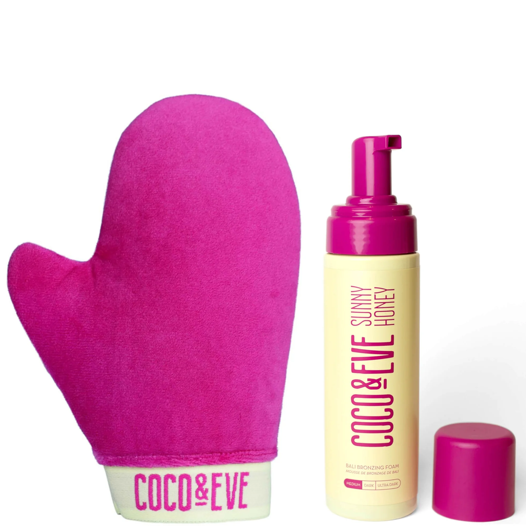 Coco & Eve Sunny Bali Bronzing Foam Medium + Tanning Mitt | Cult Beauty