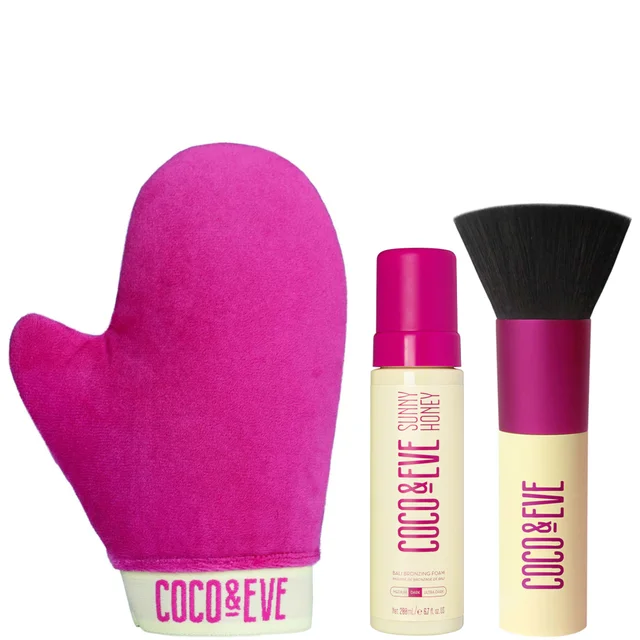 Coco & Eve Bali Bronzing Foam + Tanning Mitt + Brush