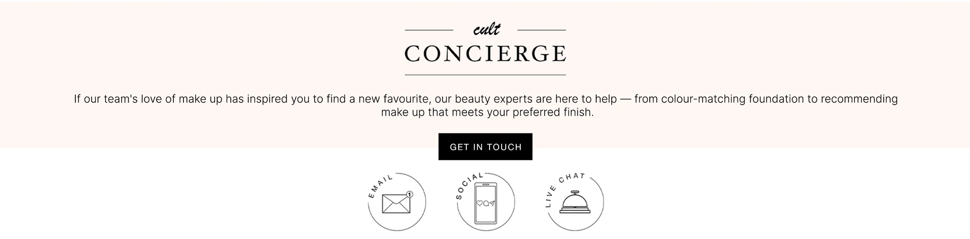 make up campaign cult concierge