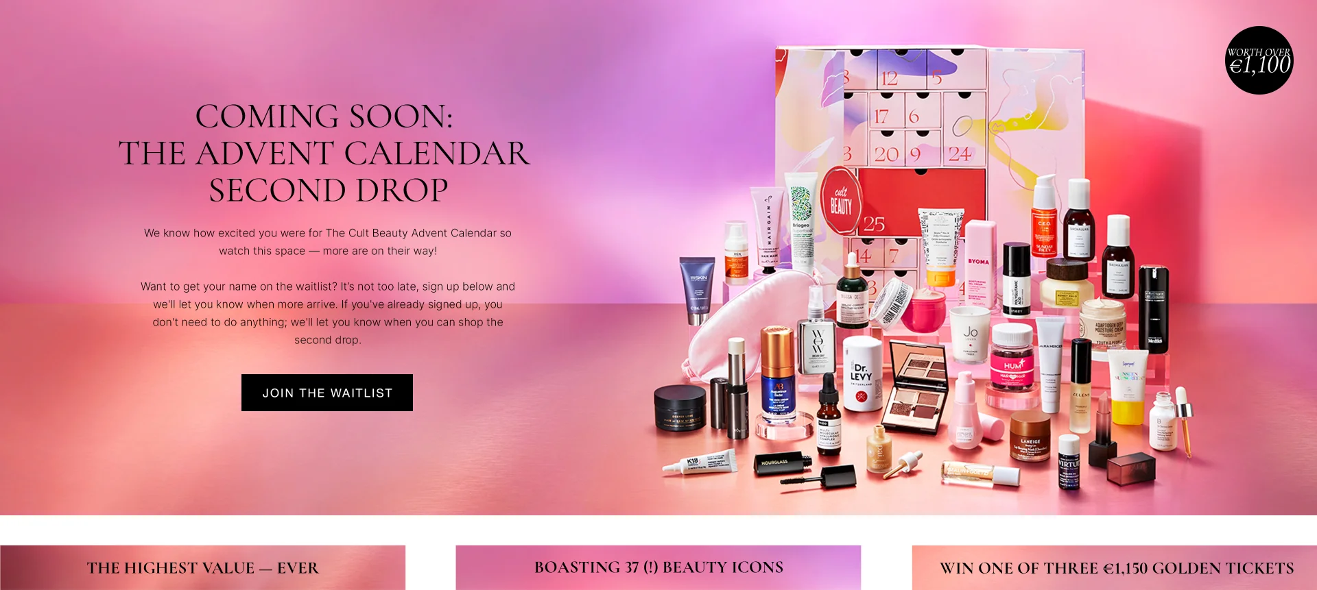 COMING SOON: THE ADVENT CALENDAR SECOND DROP - More are on their way; join our waitlist - if you haven't already - to find out when the second drop lands!